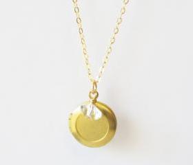 Locket Necklace, Gold Filled Necklace Gift for Her