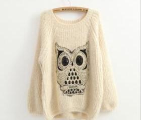 Owl Comfort Ma Haimao Turtleneck Sweater