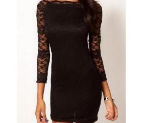 Black Lace Dress