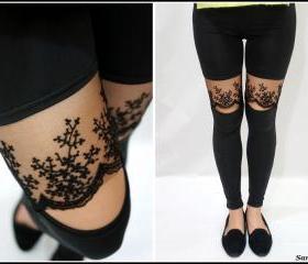 Lace Ankle Leggings