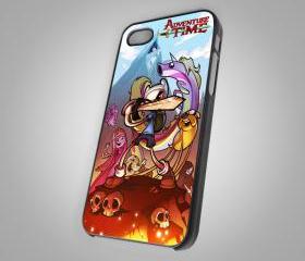 For iPhone 4/4S - Adventure Time Artwork Finn And Jake War Sword - on Hard Case 