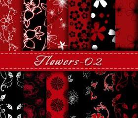Digital Paper Flowers Scrapbooking Paper Digital Scrapbooking Paper Digital Collage Sheet Digital Downloads