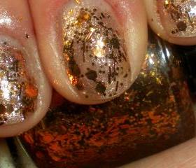Nail Polish - PENNY CANDY - Copper - Hand Blended Glitter Nail Polish - Nail Lacquer - 0.5 oz Full Sized Bottle