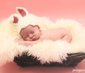Bunny Diaper Cover Set/White and Pink/Photo prop
