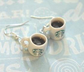 starbucks coffee earrings
