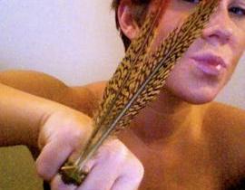 BraveBird Statement Feather Ring: Bronze / Natural