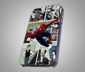 For iPhone 4/4S - Amazing Spiderman Vintage Comic - on Hard Case 
