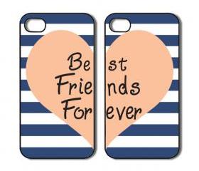 Friends forever. Two iPhone 4 /4s / 5 Cases / Covers. Silicone Rubber / Hard Plastic 