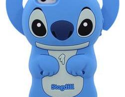 3D Cute Stitch Silicone Soft Skin Case Cover for iPhone 5 - Blue