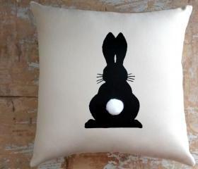 Easter Pillow, Bunny, Rabbit, Easter Decor, Home Decor, Cottage Decor