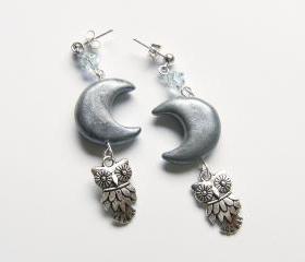 The Owl and the Moon earrings