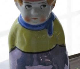 Muffineer Sugar Shaker Figural Boy Vintage Kitchen Collectible