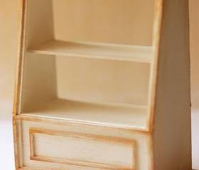 Dollhouse Miniature 1/12th Scale Antique White Cake Shelf