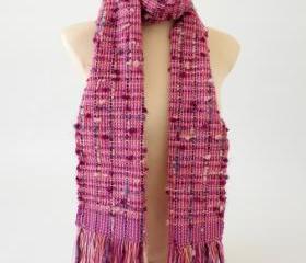 Sweet Rose hand-woven scarf