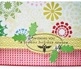 Wishing you a joyous holiday season handmade card