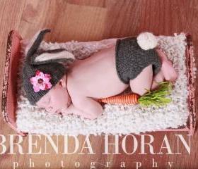 {B is for Bunny} in Grey