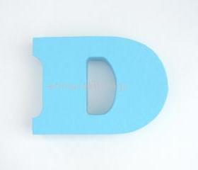 3D paper mache letter 'D'