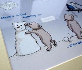 Snowbear illustrative print - 8.5' x 6.5' / 215mm x 165mm