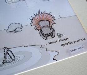 Balletbear illustrative print - 8.5' x 6.5' / 215mm x 165mm