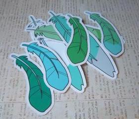 Feather Sticker Pack - Green