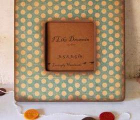 Green Polka Dot Frame