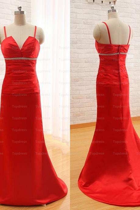 Red Applique V-Neck Prom Dress Prom Dresses,Evening Dress on Luulla